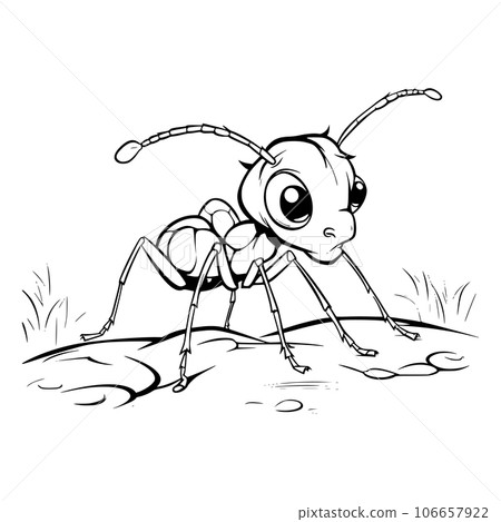 Ant Coloring Page Drawing For Kids Ant Coloring Page Drawing For Kids 106657922
