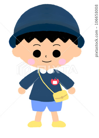 Kindergarten boy in school uniform style Kindergarten boy in school uniform style 106658008