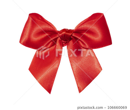 帶蝴蝶結的紅絲帶紋理 106660069