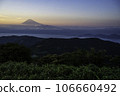 Evening view of Mt.Fuji from Izu Darumayama Plateau 106660492