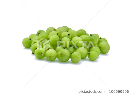 Indian gooseberry on white background Indian gooseberry on white background 106660906