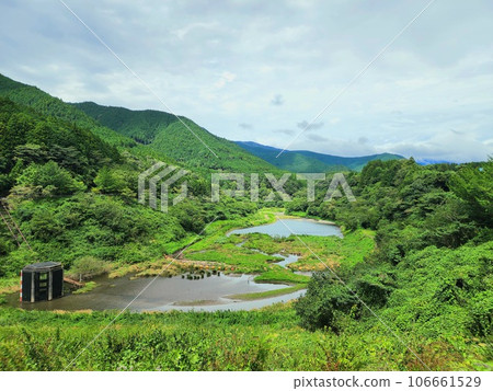 Water storage dam deep in the mountains Water storage dam deep in the mountains 106661529
