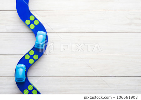 Toys background with copy space. Toys background with copy space. 106661908