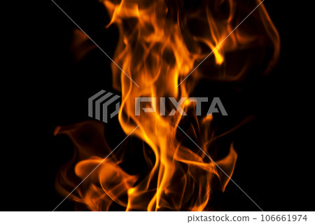 Fire flames abstract on black background. Fire flames abstract on black background. 106661974