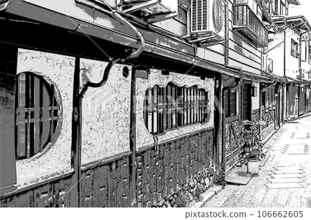 [Manga cut style Kyoto] Chic appearance of Kyomachiya 106662605