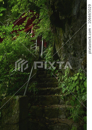 Ascending route to the front shrine of Okunoin of Izuruyama Senjuin Manganji Ascending route to the front shrine of Okunoin of Izuruyama Senjuin Manganji 106665029