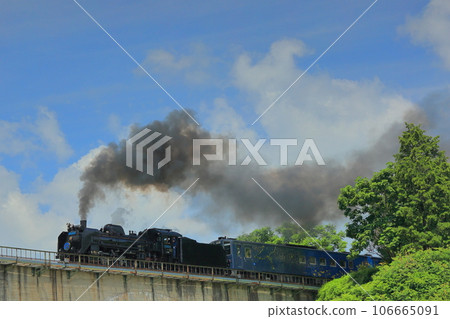 JR Kamaishi Line SL Galaxy C58239 appeared at Miyamori no Megane Bridge with the whistle JR Kamaishi Line SL Galaxy C58239 appeared at Miyamori no Megane Bridge with the whistle 106665091