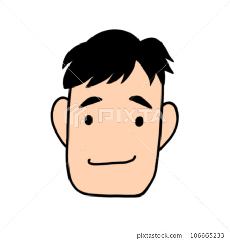 一個男人的臉的插圖 一個男人的臉的插圖 106665233