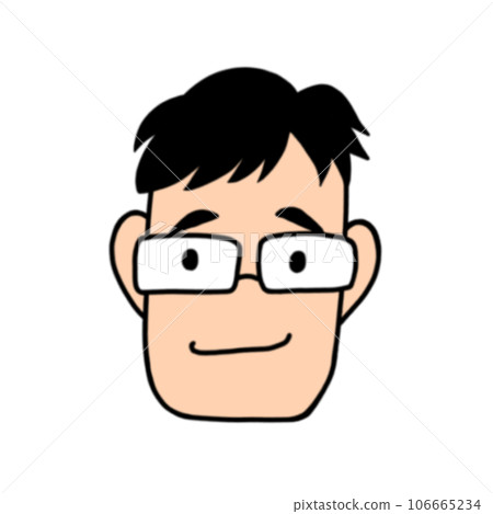 一個男人的臉的插圖 一個男人的臉的插圖 106665234