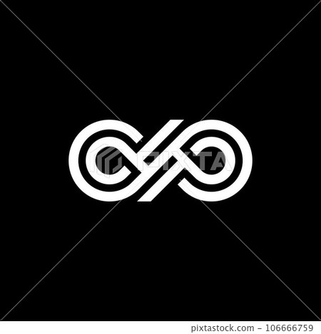Infinity loop letter s modern line illustration design Infinity loop letter s modern line illustration design 106666759