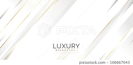 Luxury White and Gold Background with 3D Paper Cut Style. Elegant Background for Award, Nomination, Ceremony, Formal Invitation or Certificate Design Luxury White and Gold Background with 3D Paper Cut Style. Elegant Background for Award, Nomination, Ceremony, Formal Invitation or Certificate Design 106667043