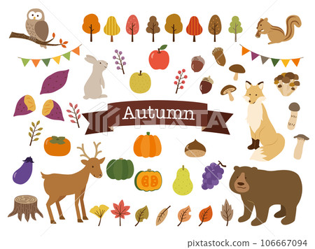 秋天例證集合 106667094