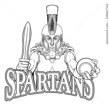 Spartan Trojan Gladiator Tennis Warrior Woman 106667582