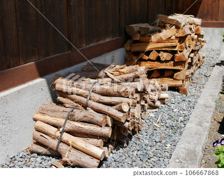 Firewood for fireplaces 106667868