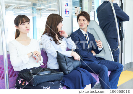 Men and women shooting cooperation "Keioh Electric Railway Co., Ltd." Men and women shooting cooperation "Keioh Electric Railway Co., Ltd." 106668018