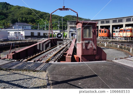 岡山縣津山市展示鐵路相關物品的博物館津山真比野鐵道博物館:轉盤 岡山縣津山市展示鐵路相關物品的博物館津山真比野鐵道博物館:轉盤 106668533
