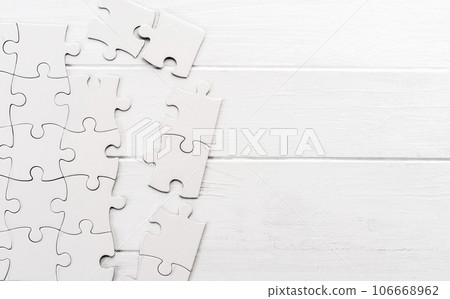 Unfinished jigsaw puzzle 106668962