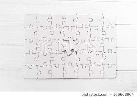 White jigsaw puzzle 106668964