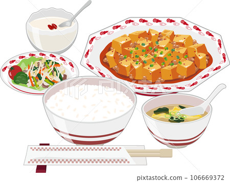 Mabo tofu set meal Mabo tofu set meal 106669372