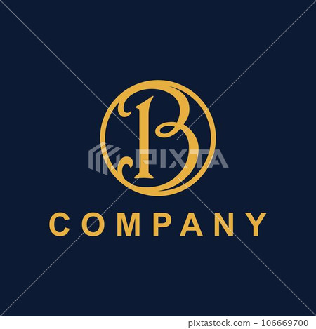 Letter b golden luxury illustration creative logo Letter b golden luxury illustration creative logo 106669700