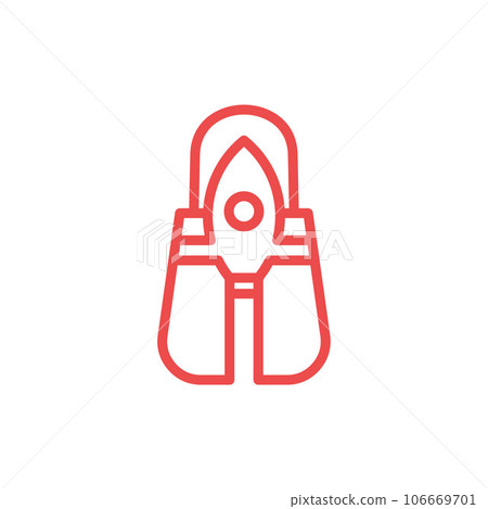 Bag shop rocket line simple creative logo Bag shop rocket line simple creative logo 106669701