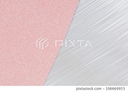 Background from pink shiny and silver paper. Rose gray color. 106669953