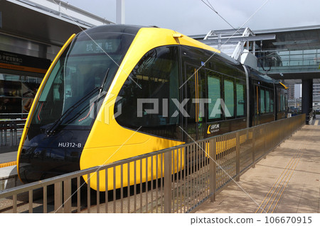 宇都宮輕軌試運行列車（LIGHTLINE）開通前 106670915