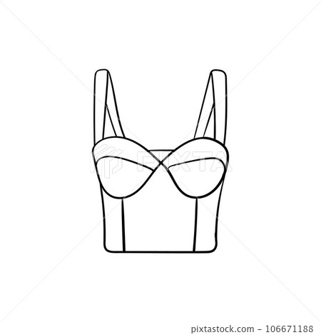 Female corset line modern creative design 106671188