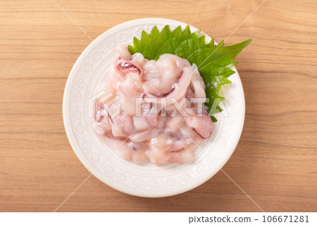 Squid pickled in koji Squid pickled in koji 106671281