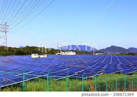 Image of photovoltaic power generation system (solar power generation / mega solar) 106671364