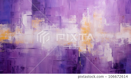 Purple and gold oil painting abstract painting_3 Generative AI 106672614