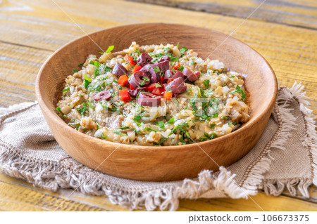 Bowl of Melitzanosalata 106673375