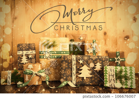 Words Merry Christmas, With Eco Friendly Christmas Decoration 106676007