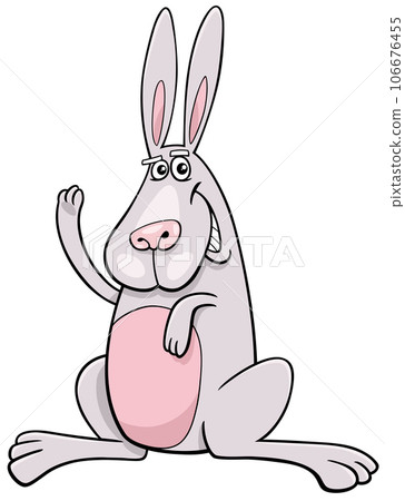 cartoon rabbit or bunny comic animal character 106676455