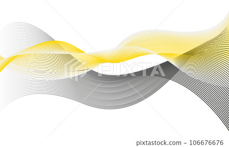 Abstract vector, color flow waved lines. 106676676