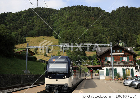 Swiss mountain railway station 106677114