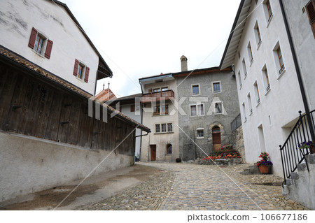 View of gruyères village, switzerland View of gruyères village, switzerland 106677186