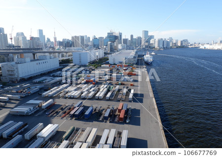 從彩虹橋看到的芝浦碼頭 106677769