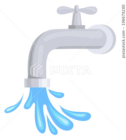 Water faucet deals cartoon