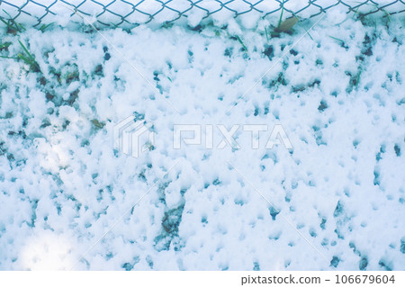 Snow and fence Snow and fence 106679604