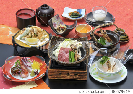 松茸蘑菇懷石套餐日式午餐秋季 106679649