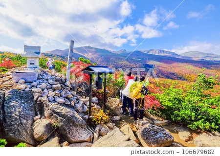 從全景公園和徒步旅行者的景色 106679682