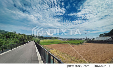 綠色隧道南島原自行車步行道 綠色隧道南島原自行車步行道 106680304