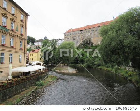 Vltava river and cityscape Vltava river and cityscape 106680579