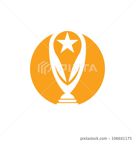Trophy Logo, Winning Vector For Sports Tournament, Creative And Unique Illustration 106681175