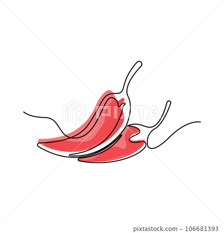 Chili Logo, Hot Spicy Chili Vector, Farm Garden Design, Symbol Template Simple Illustration Chili Logo, Hot Spicy Chili Vector, Farm Garden Design, Symbol Template Simple Illustration 106681393