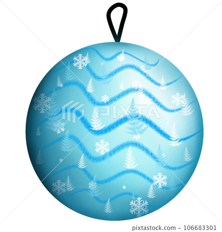 blue christmas ball blue christmas ball 106683301