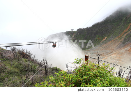 雨中的箱根大涌谷，神奈川縣 106683550