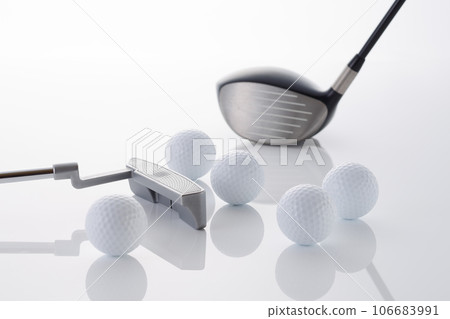 Golf image golf ball and golf club 106683991