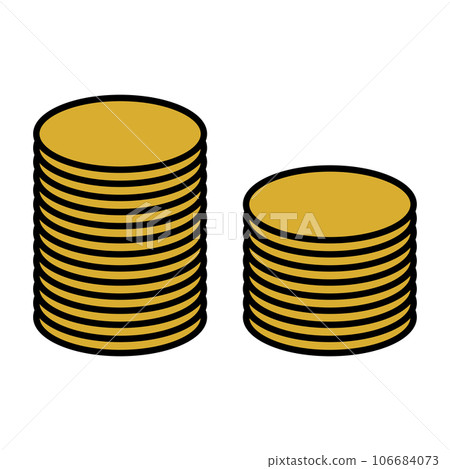 coin icon vector illustration design coin icon vector illustration design 106684073
